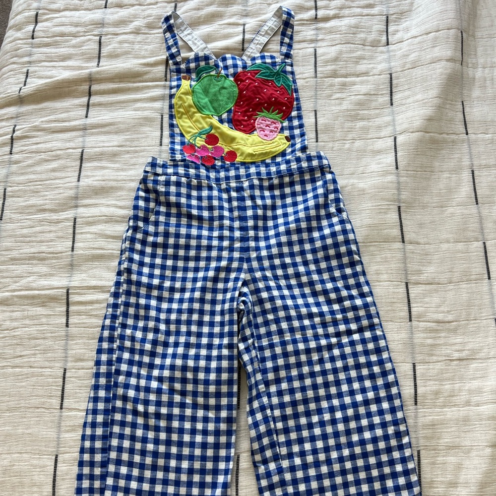 Mini boden girls overalls 5-6years old